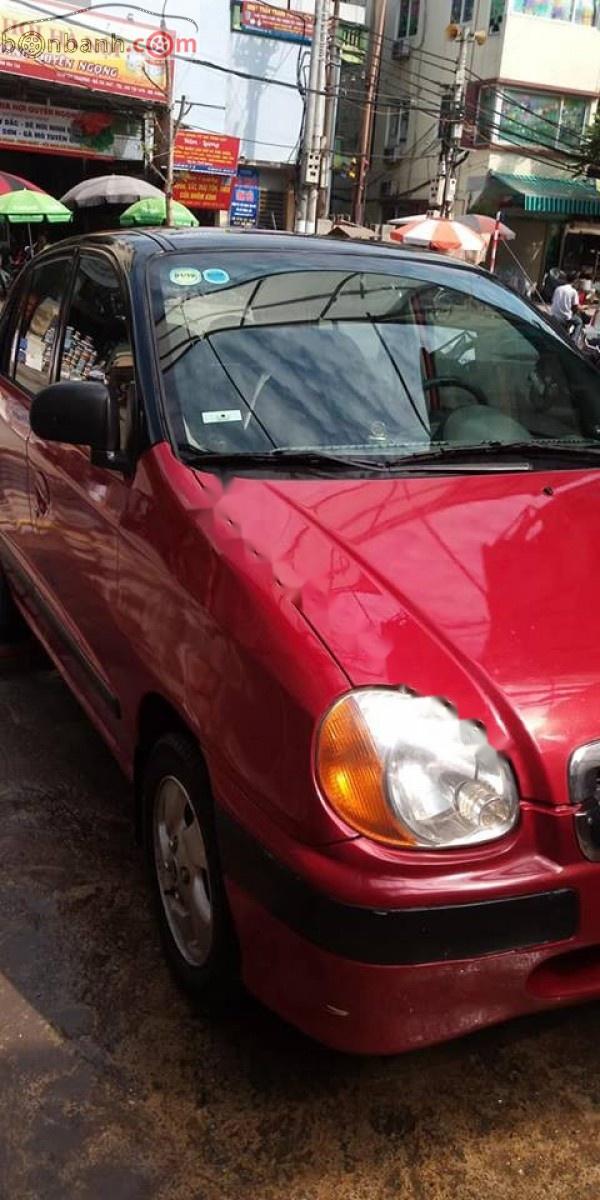 Kia Visto 0.8 AT 2002 - Cần bán Kia Visto 0.8 AT năm 2002, màu đỏ, nhập khẩu  