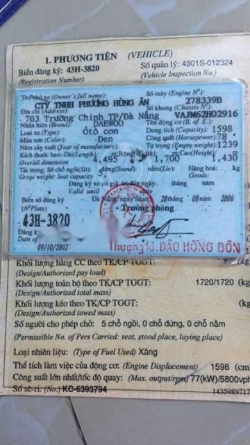 Daewoo Aranos 2002 - Cần bán xe Daewoo Aranos sản xuất 2002, màu bạc, giá 70 triệu