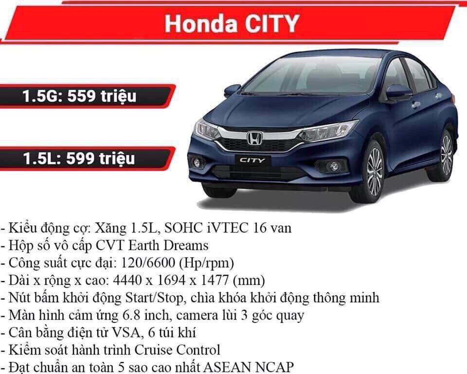 Honda City 2018 - [Đồng Nai] Honda City 2018 giá chỉ từ 559 triệu đồng, giao xe ngay trong tháng 12