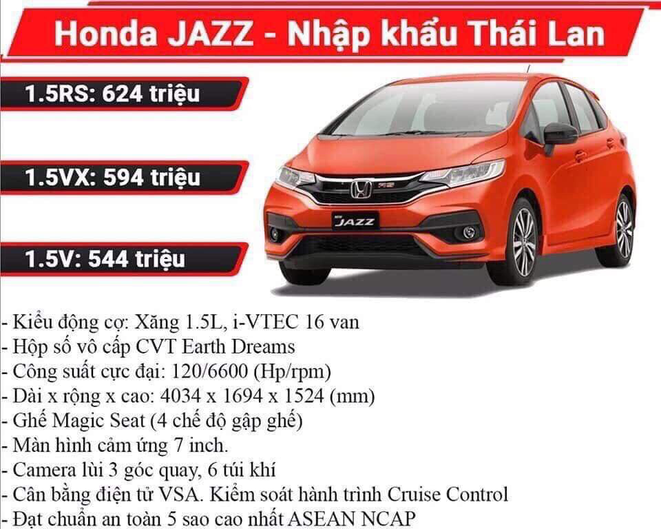 Honda Jazz 2018 - [Đồng Nai] Honda Jazz 2018 giá chỉ từ 544 triệu đồng, giao xe ngay trong tháng 12