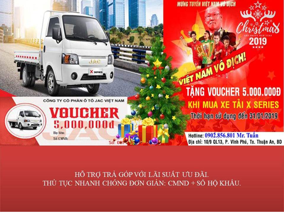 Xe tải 1 tấn - dưới 1,5 tấn 2018 - Xe tải Jac/ Jac X5/ 990kg – 1250kg – 1500kg – Thùng hàng dài 3 mét 2