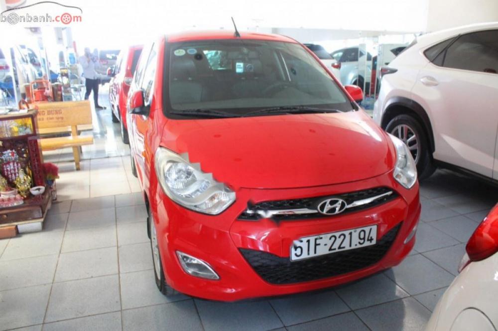 Hyundai i10 1.2 2011 - Bán Hyundai i10 1.2 sản xuất 2011, màu đỏ, nhập khẩu nguyên chiếc, giá cạnh tranh