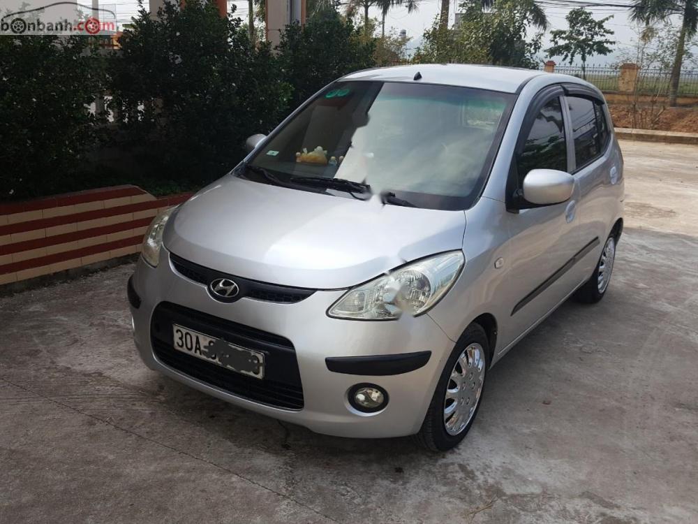 Hyundai i10 2008 - Bán Hyundai i10 đời 2008, màu bạc, nhập khẩu 