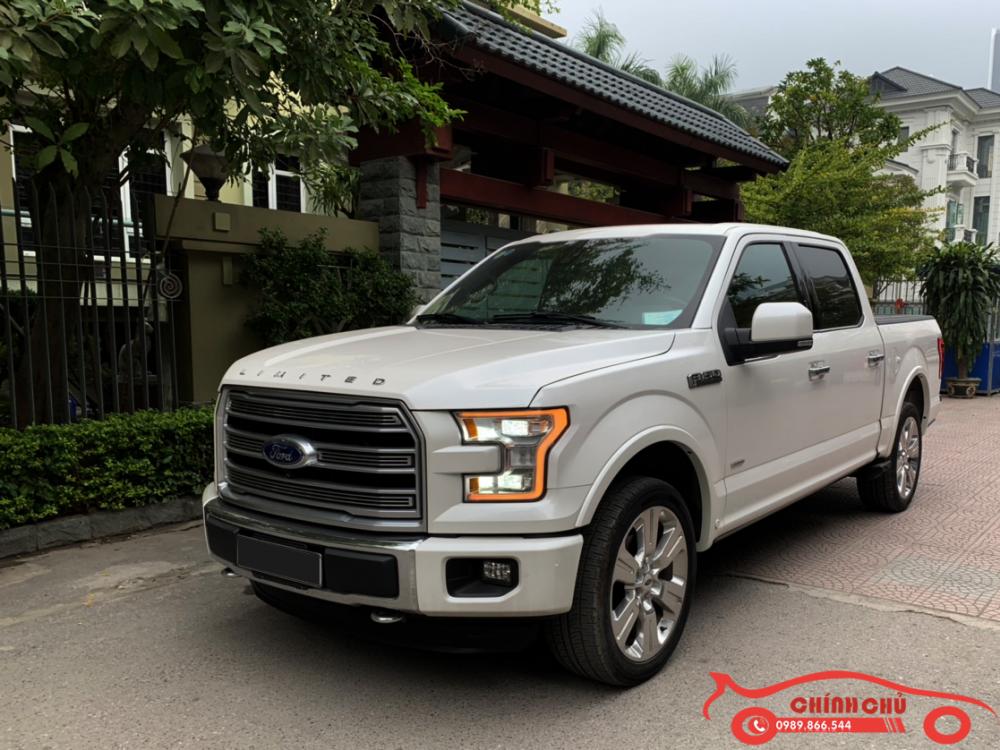 Ford F 150 Ecoboost 3.5L Limited 2016 - Bán Ford F 150 Ecoboost 3.5L Limited 2017, màu trắng, nhập khẩu Mỹ, tên Cty xuất VAT cao