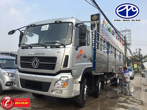 JRD 2018 - Xe tải 4 chân Dongfeng Hoàng Huy tải trọng 17T9