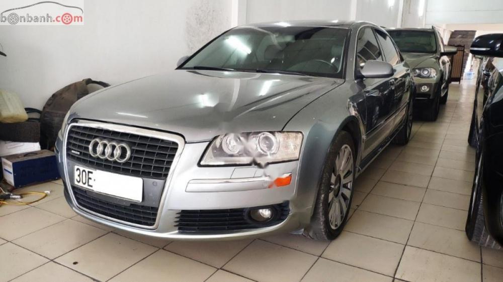 Audi A8  L 4.2 2007 - Xe Audi A8 L 4.2 sản xuất năm 2007, màu xám, xe nhập