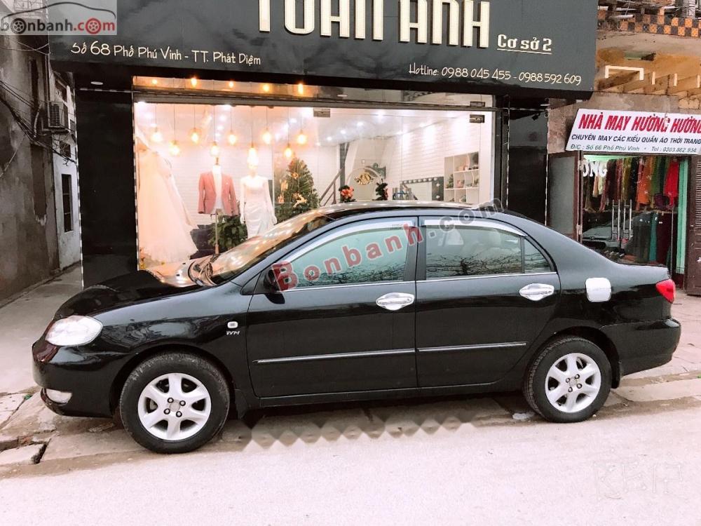 Toyota Corolla altis 1.8G MT 2007 - Bán Toyota Corolla altis 1.8G MT đời 2007, màu đen đã đi 18171 km, giá 350tr