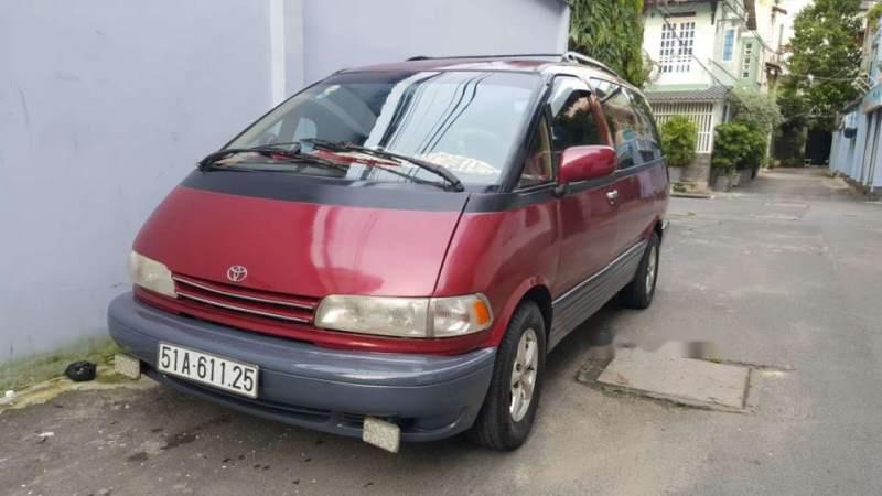 Toyota Previa   1990 - Cần bán gấp Toyota Previa năm sản xuất 1990, màu đỏ, xe nhập  