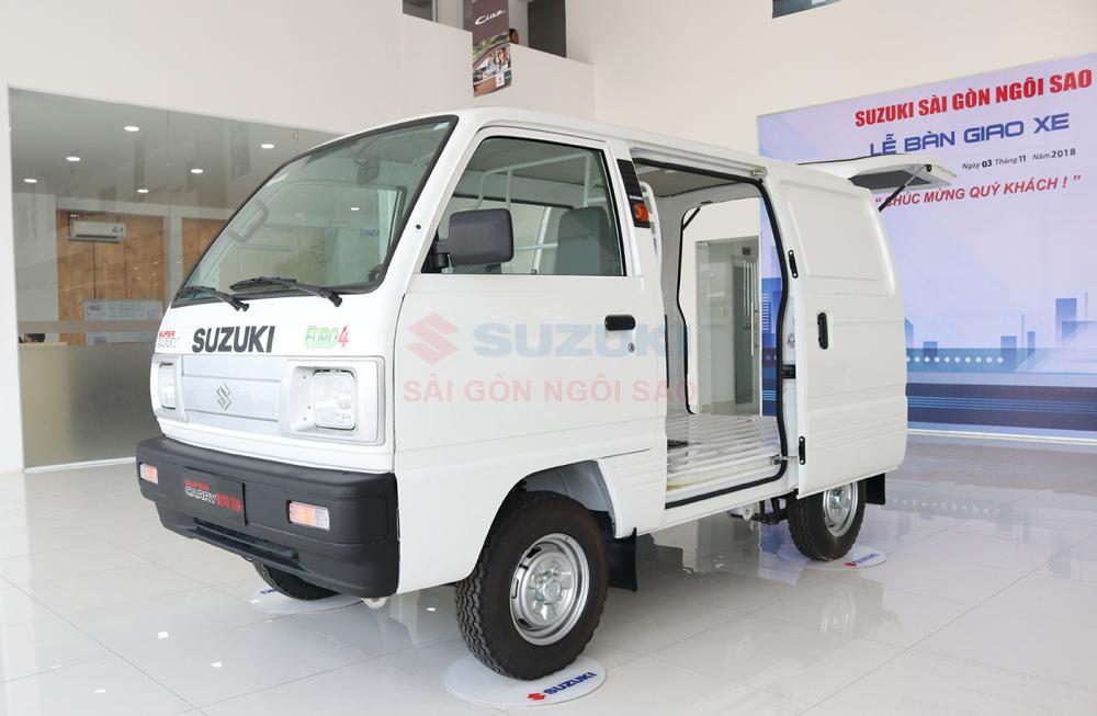 Suzuki Blind Van 2018 - Bán xe tải van Suzuki Blind Van 2018, màu trắng, chạy giờ cấm, giá tốt