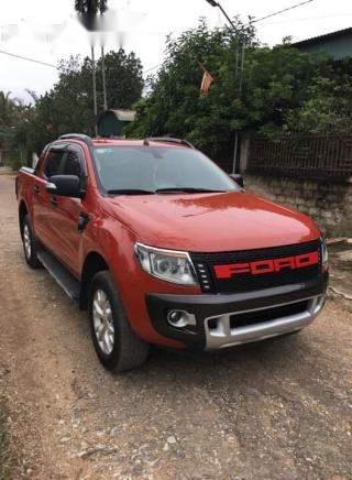 Ford Ranger  Wildtrak 2014 - Bán Ford Ranger Wildtrak đời 2014, màu đỏ, nhập khẩu chính chủ