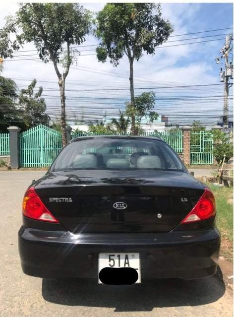 Kia Spectra   LS 1.6 2005 - Bán xe Kia Spectra LS 1.6 sản xuất 2005, màu đen số sàn, 167tr