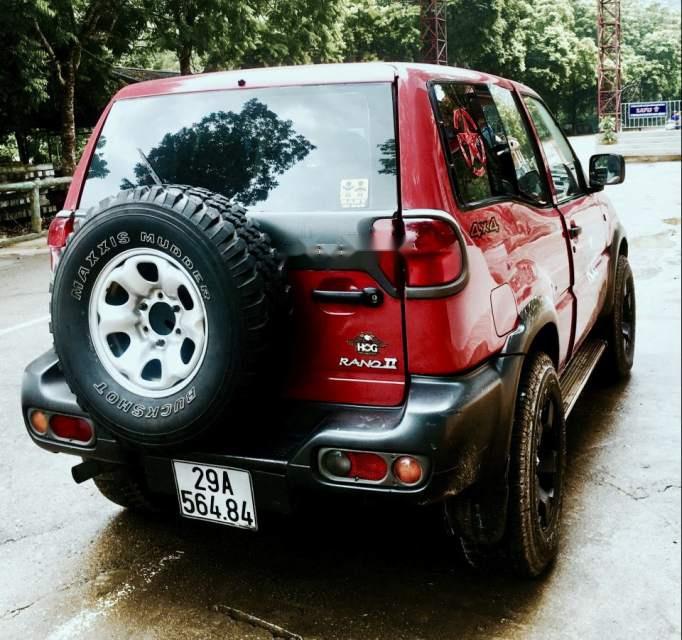 Nissan Terrano 2002 - Bán Nissan Terrano năm sản xuất 2002, màu đỏ, 2 cầu máy dầu có Tubor tăng áp, gầm bệ cực ngon