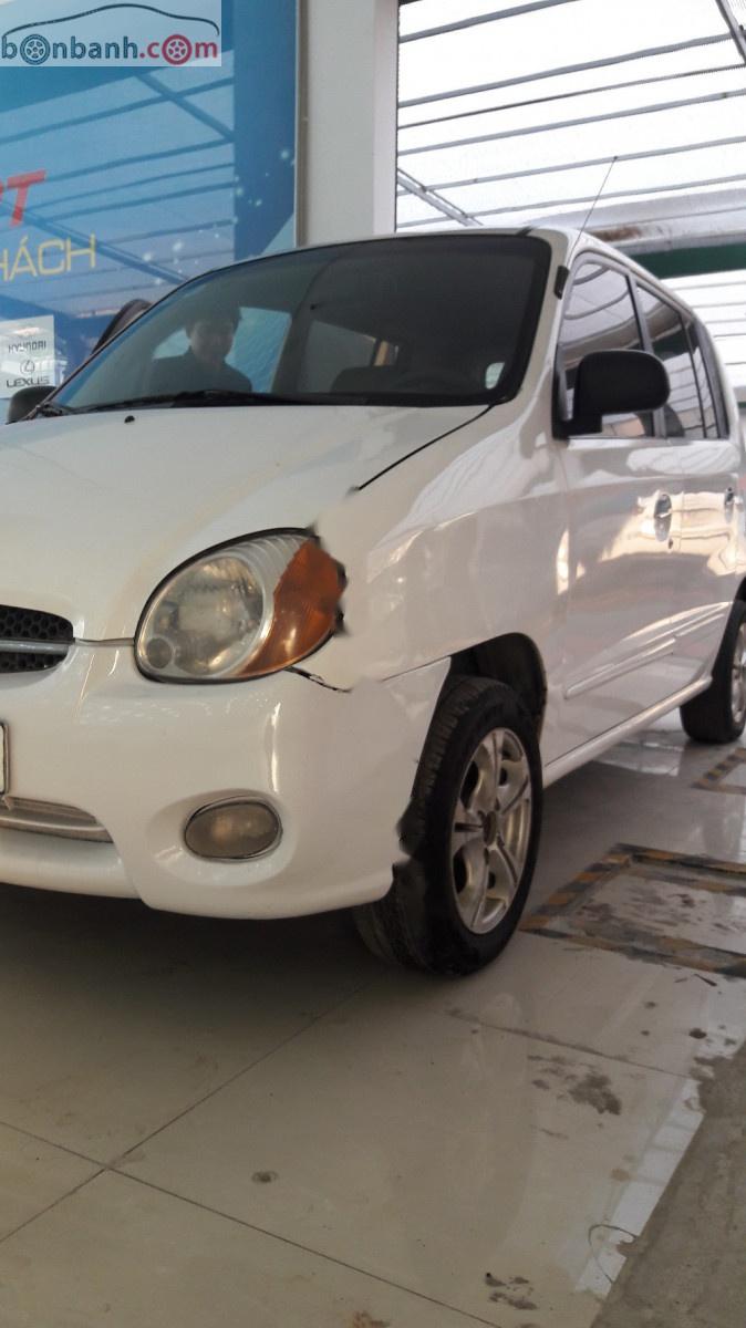 Hyundai Atos 0.8 AT 2002 - Bán xe Hyundai Atos 0.8 AT sản xuất 2002, màu trắng, nhập khẩu 