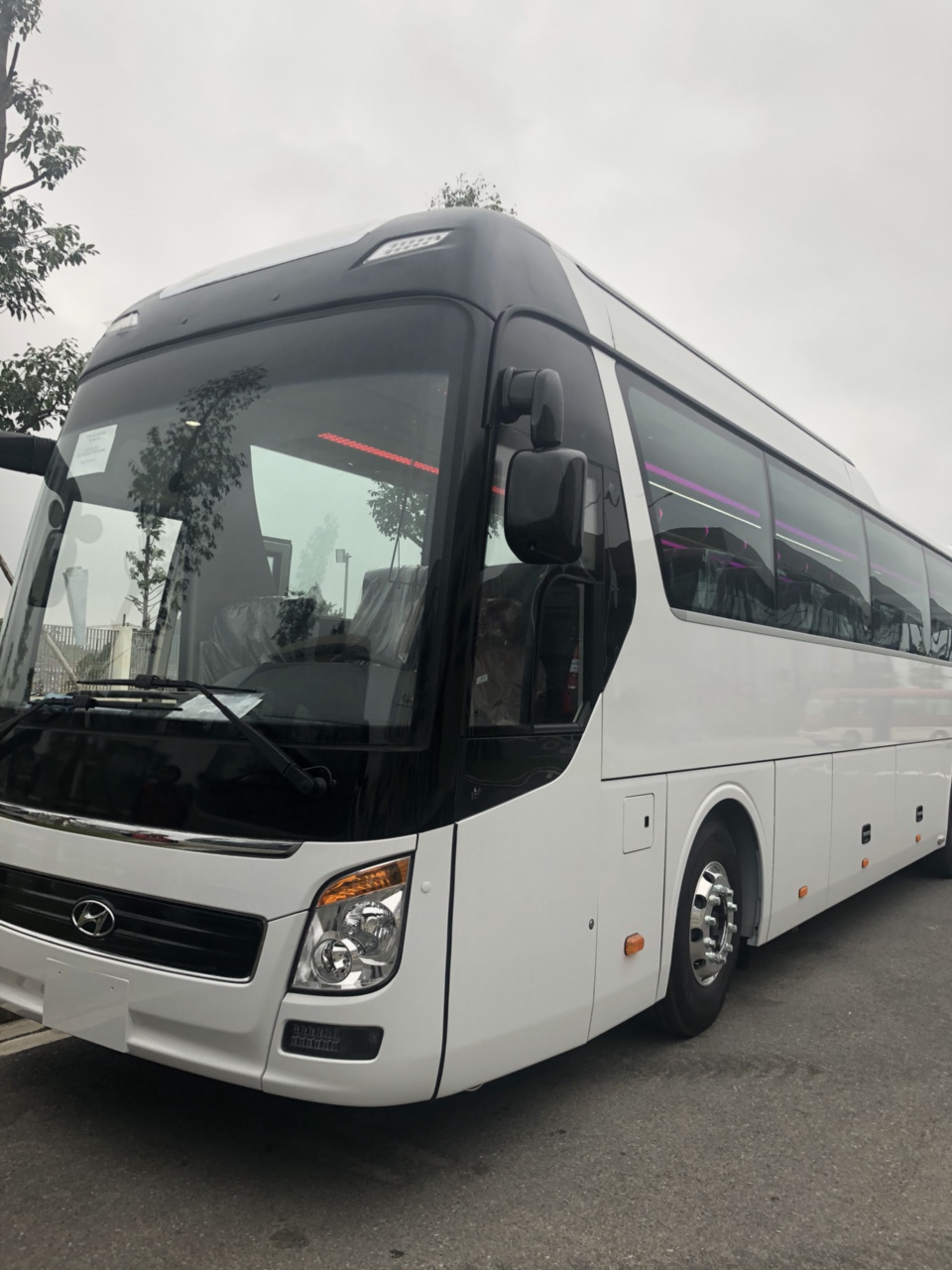 Hyundai Universe Khuyến mãi 30tr + BH 2 chiều 2019 - Bán Hyundai Universe khuyến mãi 30tr + bh 2 chiều đời 2019, màu trắng