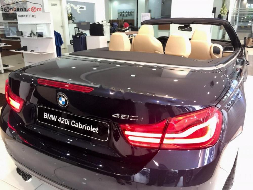 BMW 4 Series 420i Convertible 2018 - Cần bán BMW 4 Series 420i Convertible sản xuất năm 2018, màu xanh lam, xe nhập