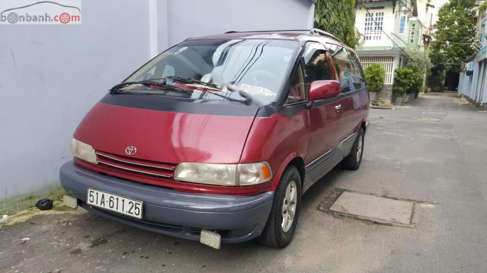 Toyota Previa 1990 - Cần bán gấp Toyota Previa đời 1990, màu đỏ, nhập khẩu  