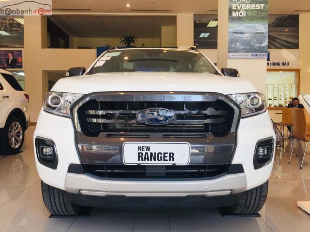 Ford Ranger Wildtrak 2.0L 4x4 AT 2019 - Cần bán Ford Ranger Wildtrak 2.0L 4x4 AT năm sản xuất 2019, màu trắng 