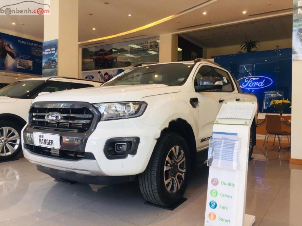 Ford Ranger Wildtrak 2.0L 4x4 AT 2019 - Cần bán Ford Ranger Wildtrak 2.0L 4x4 AT năm sản xuất 2019, màu trắng 