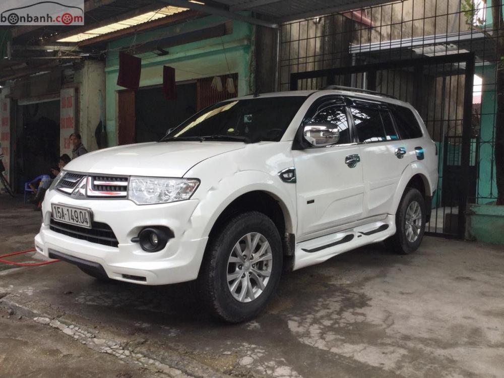 Mitsubishi Pajero Sport G 4x4 AT 2014 - Cần bán xe Mitsubishi Pajero Sport G 4x4 AT năm 2014, màu trắng  