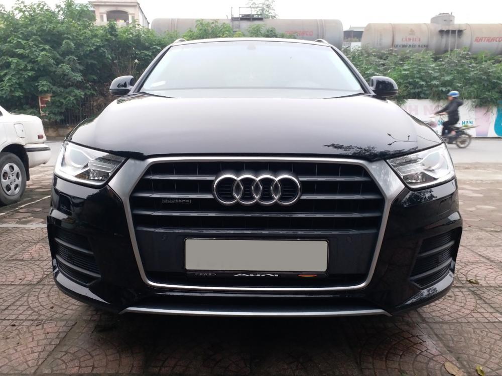 Audi Q3 2.0 Quattro 2016 - Bán Audi Q3 2.0 Quattro đời 2017, màu đen, nội thất nâu, xe nhập