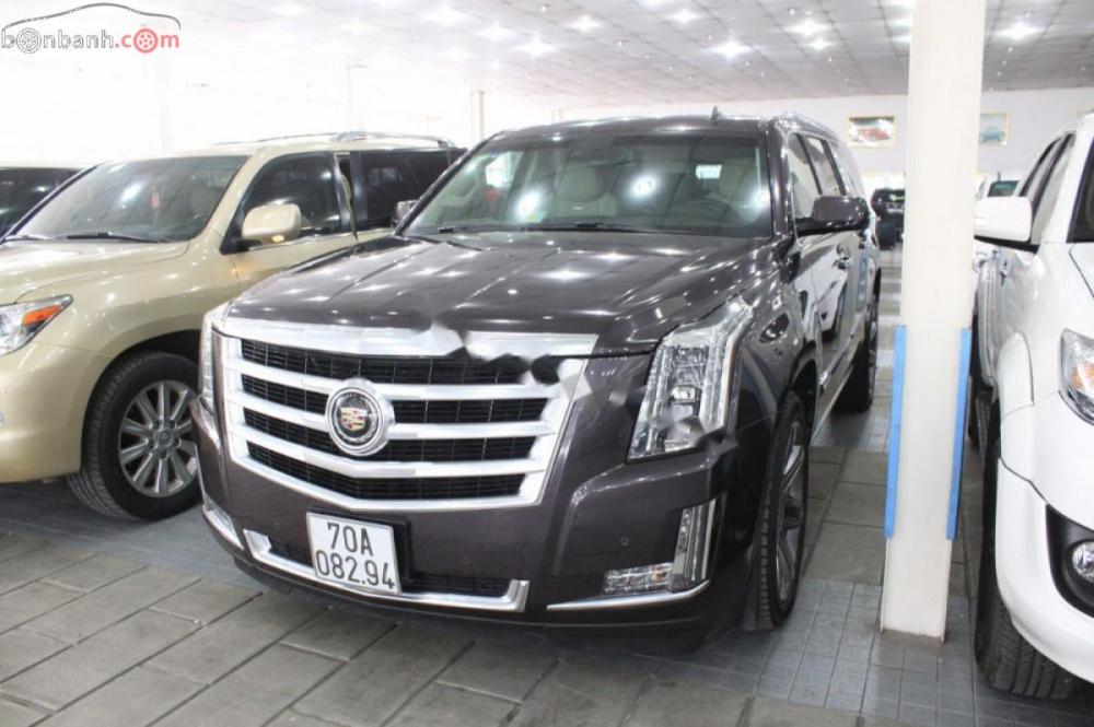 Cadillac Escalade 2014 - Cần bán gấp Cadillac Escalade sản xuất 2014, màu nâu, nhập khẩu 