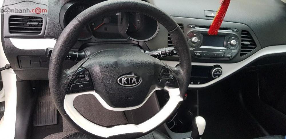 Kia Picanto 1.25 AT 2012 - Cần bán xe Kia Picanto 1.25 số tự động, đời 2012, máy xăng, màu trắng, nội thất màu ghi, dáng Hatchback