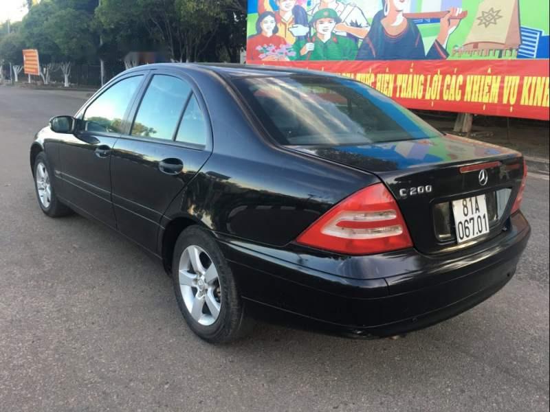 Mercedes-Benz C class  C200 2001 - Cần bán lại xe Mercedes C200 đời 2001, màu đen, nhập khẩu nguyên chiếc