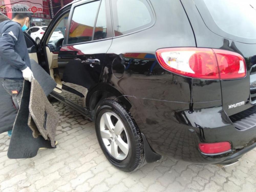 Hyundai Santa Fe 4WD 2008 - Cần bán lại xe Hyundai Santa Fe 4WD đời 2008, màu đen, xe nhập