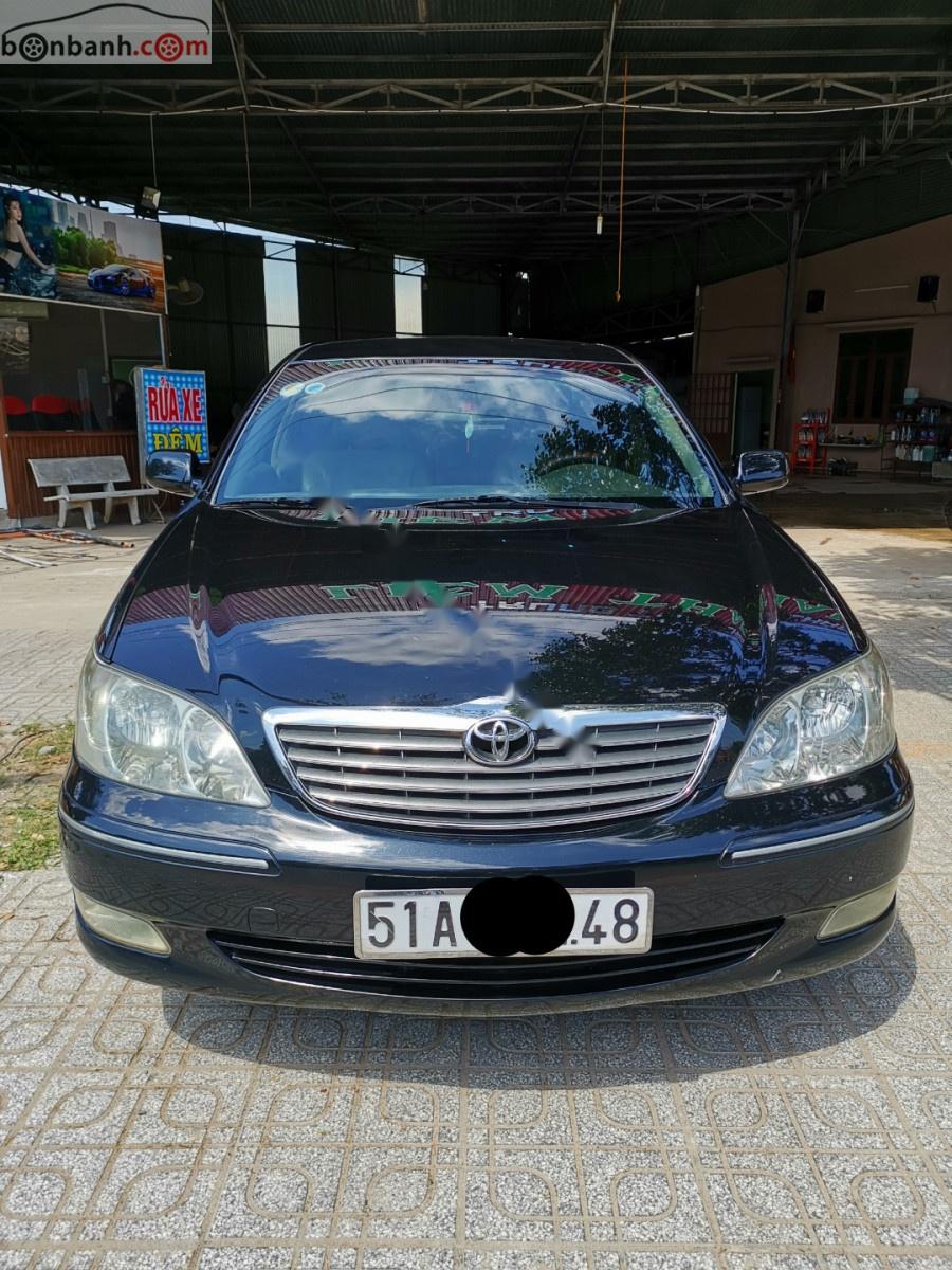 Toyota Camry 2004 - Cần bán Toyota Camry 2004, màu đen  