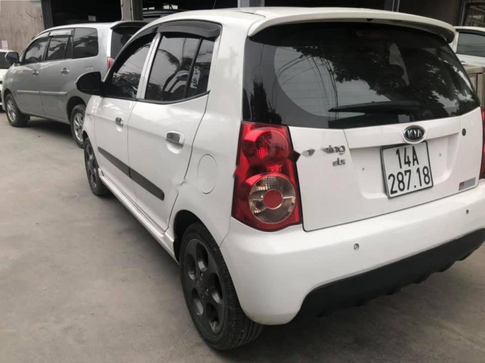 Kia Morning SLX 1.0 MT 2008 - Bán Kia Morning SLX 1.0 MT đời 2008, màu trắng, xe nhập  