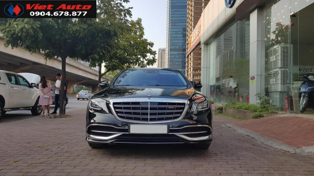 Mercedes-Benz Maybach S450 2017 - Bán Mercedes-Benz S450 Maybach màu đen nội thất kem, xe sản xuất 2017, đăng ký lần đầu 4/2018 tên Công ty