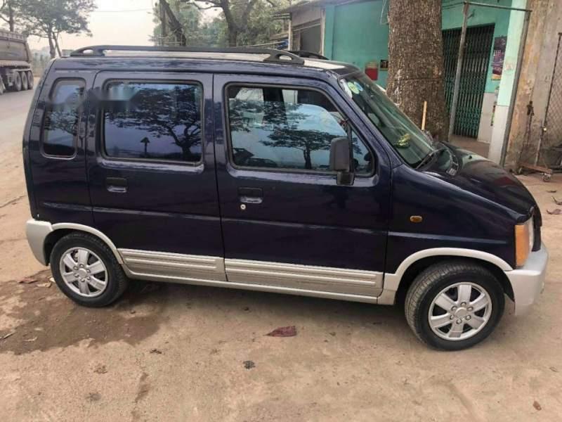 Suzuki Wagon R 2002 - Cần bán Suzuki Wagon R đời 2002, màu xanh lam chính chủ