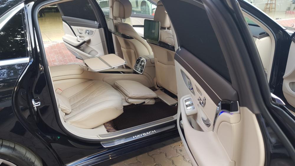 Mercedes-Benz Maybach S450 2017 - Bán Mercedes-Benz S450 Maybach màu đen nội thất kem, xe sản xuất 2017, đăng ký lần đầu 4/2018 tên Công ty