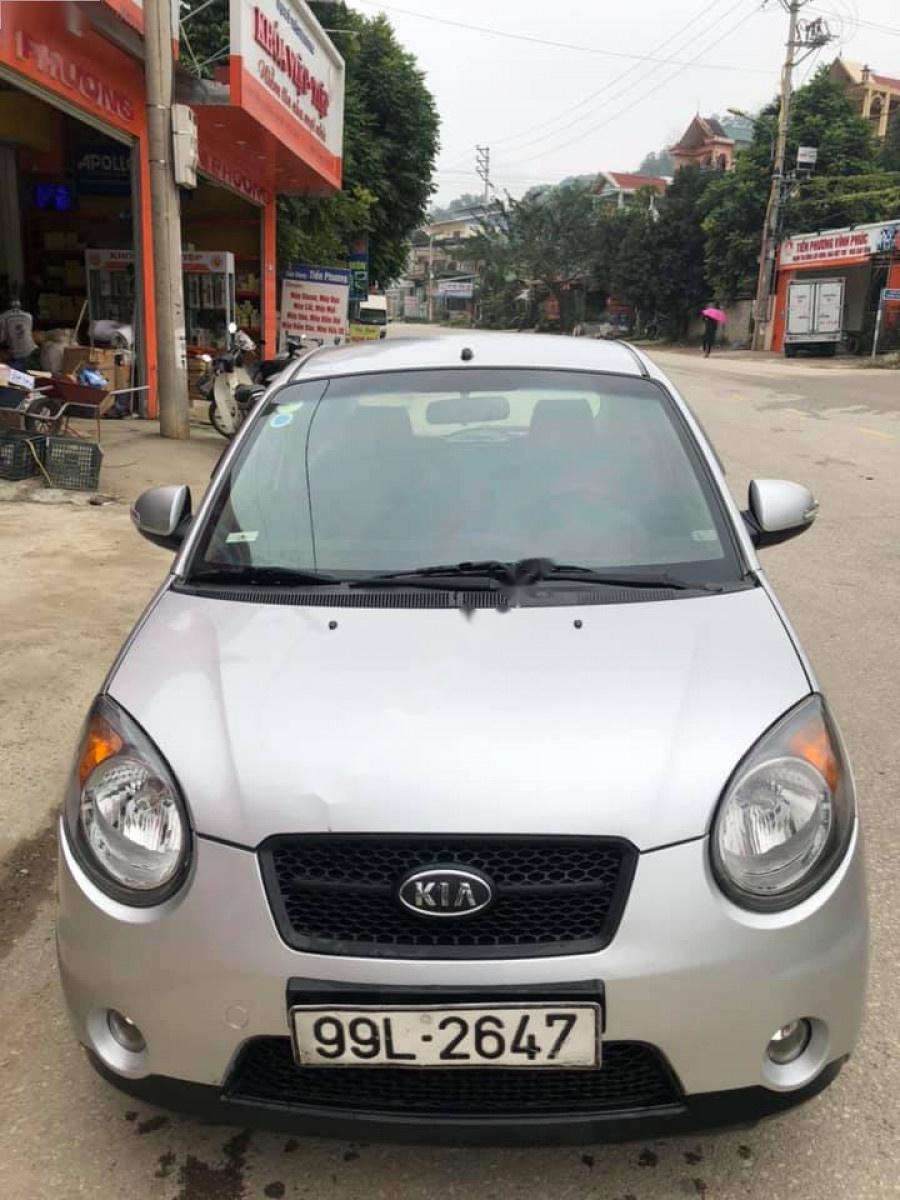 Kia Morning SLX 1.0 MT 2008 - Bán lại xe Kia Morning SLX 1.0 MT 2008, màu bạc, xe nhập, số sàn