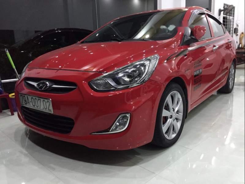 Hyundai Accent   2011 - Bán xe Hyundai Accent sản xuất năm 2011, màu đỏ, xe nhập  