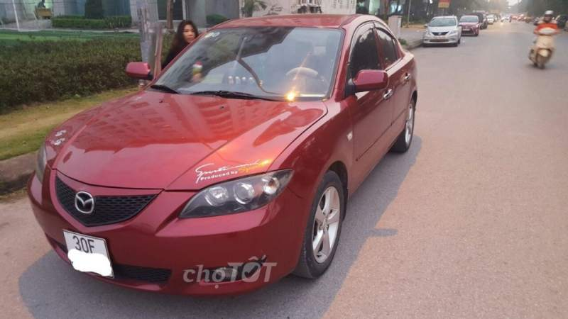 Mazda 3 2004 - Bán Mazda 3, số tự động đời 2004, màu đỏ