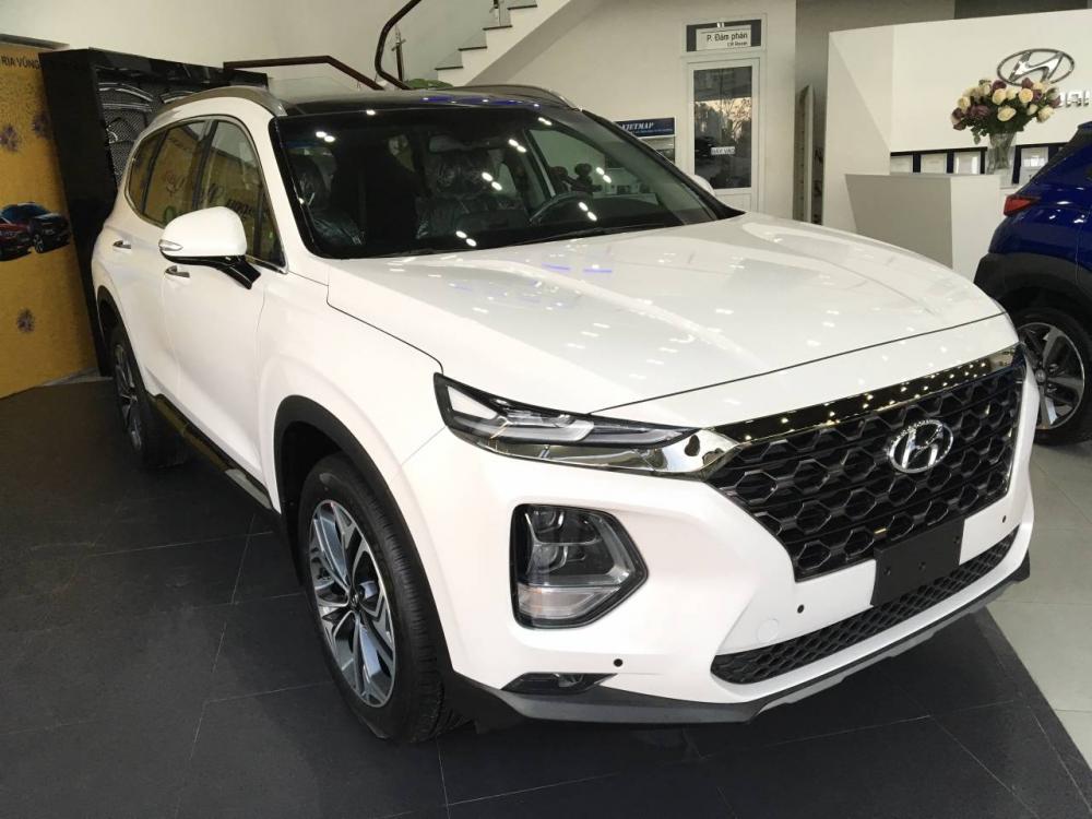 Hyundai Santa Fe 2.4 AT 2019 - Vũng Tàu _xe sẵn giao ngay_Hyundai Santafe 2019, chỉ 435tr hỗ trợ góp + tặng gói phụ kiện hấp dẫn, LH 0933222638