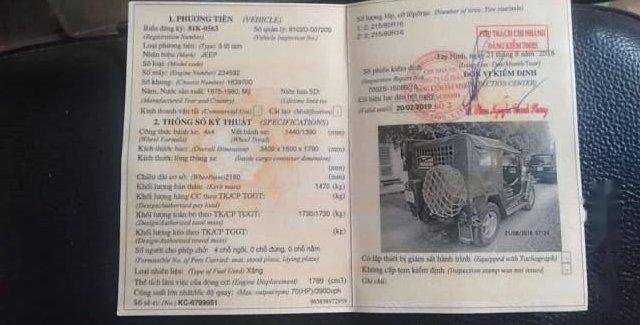 Jeep 1980 - Cần bán lại xe Jeep A2 năm 1980, nhập khẩu nguyên chiếc