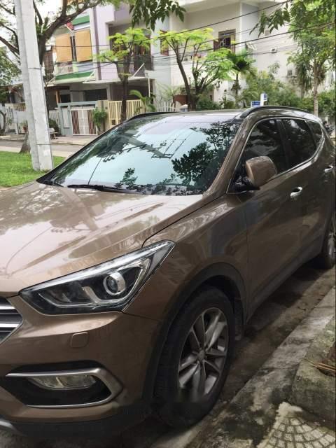 Hyundai Santa Fe 2017 - Bán xe Hyundai Santa Fe 2017, màu nâu, nhập khẩu  