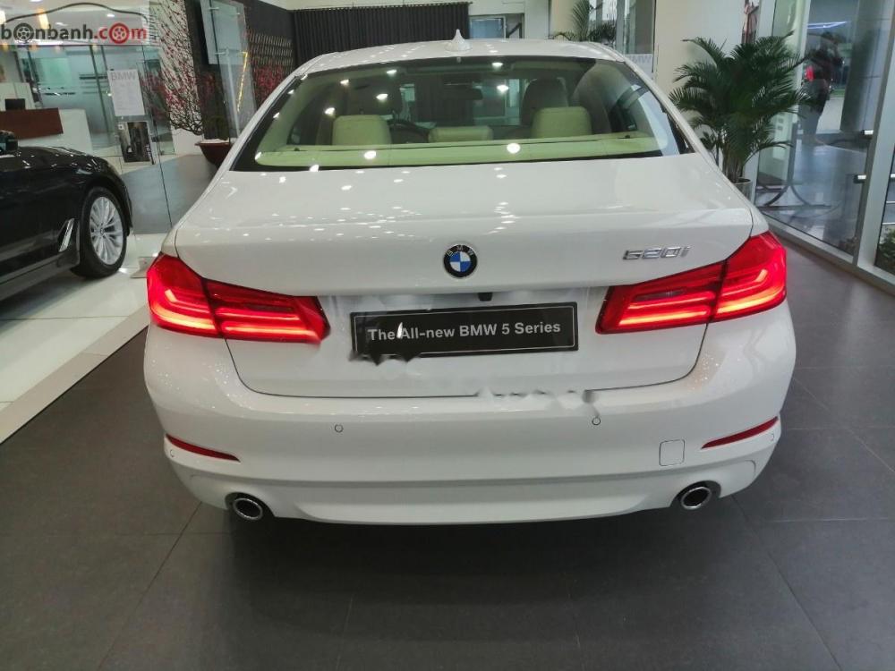 BMW 5 Series 520i 2018 - Bán BMW 520i All New G30, nhập khẩu, màu trắng, nội thất beige, xe có thể giao ngay với đầy đủ hồ sơ