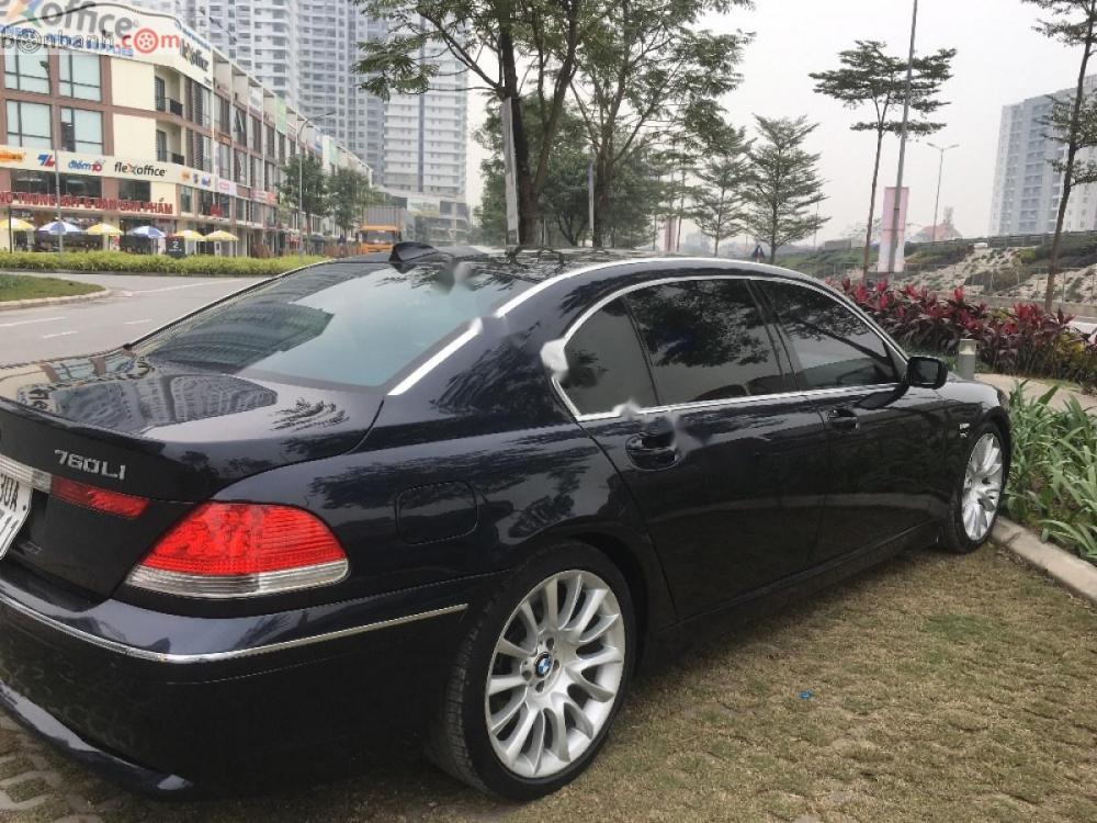 BMW 7 Series 760 Li 2004 - Bán BMW 7 Series 760 Li đời 2004, màu xanh lam, nhập khẩu nguyên chiếc 