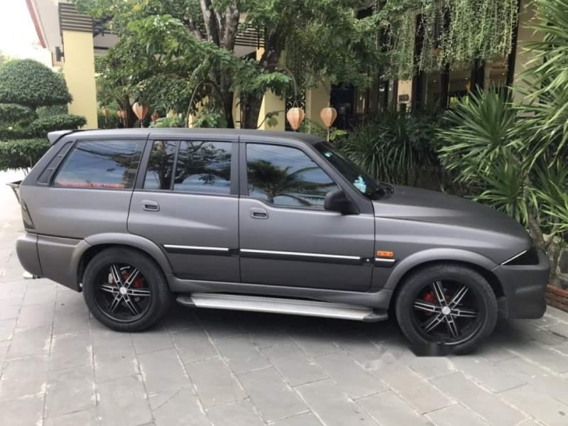 Ssangyong Musso   2001 - Bán ô tô Ssangyong Musso 2001, màu đen nhám, nhập khẩu
