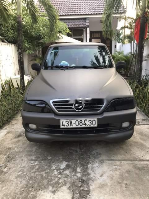 Ssangyong Musso   2001 - Bán ô tô Ssangyong Musso 2001, màu đen nhám, nhập khẩu
