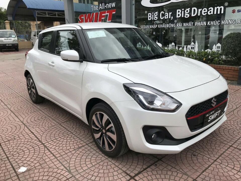 Suzuki Swift GLX 2019 - Bán Suzuki Swift GLX màu trắng, mới 100%, xe nhập khẩu, giá tốt, liên hệ 0911.935.188