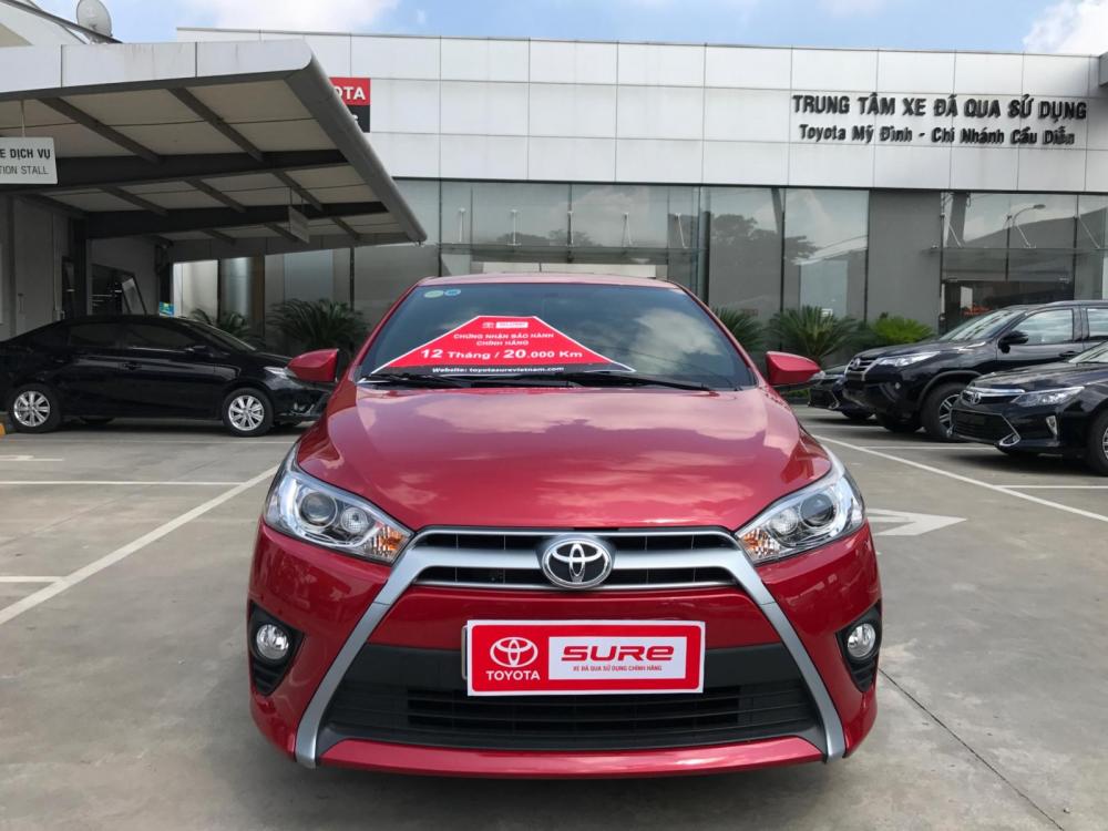 Toyota Yaris 1.5G 2017 - Bán ô tô Toyota Yaris 1.5G sản xuất 2017, màu đỏ, nhập khẩu