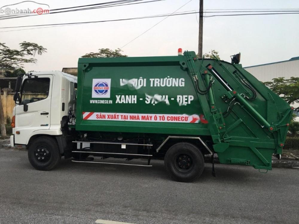 Hino 500 Series   2018 - Bán ô tô chở rác_cuốn ép rác 9 khối Hino thùng inox 430