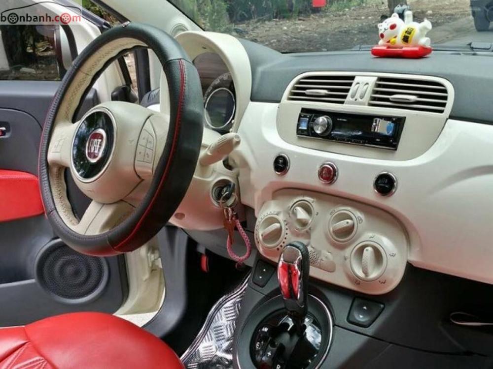 Fiat 500 2009 - Cần bán xe Fiat 500 sản xuất năm 2009, màu kem (be), Đk 2011