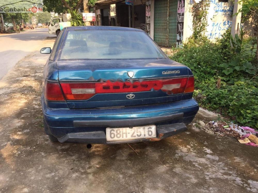 Daewoo Espero 2.0 1993 - Bán Daewoo Espero 2.0 đời 1993, màu xanh lam, xe đồng sơn nội thất đẹp