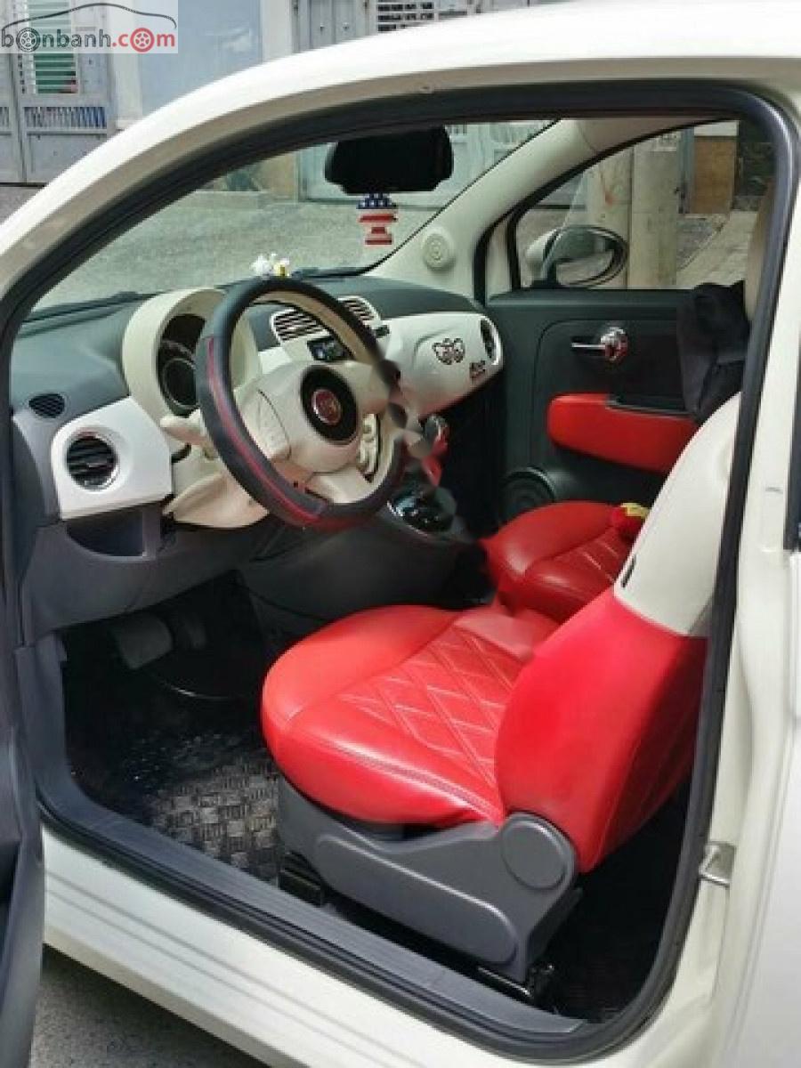 Fiat 500 2009 - Cần bán xe Fiat 500 sản xuất năm 2009, màu kem (be), Đk 2011