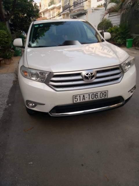 Toyota Highlander  SE  2011 - Bán Toyota Highlander SE đời 2011, màu trắng, xe nhập  